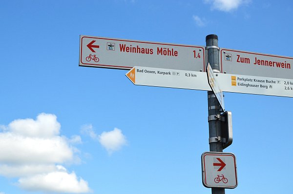 Die Zuwegung zum Wittekindsweg und die Rundwege im Wiehengebirge sind neu ausgeschildert worden. - © Staatsbad Bad Oeynhausen