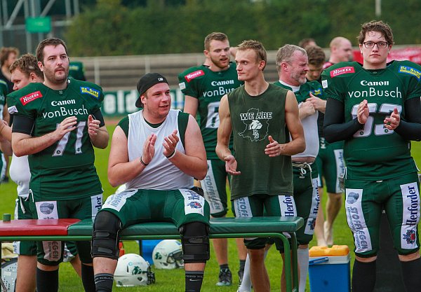 Raus mit Applaus: Auch Lineman Kai Stockfisch zieht es zu den Marburg Mercenaries. - © Andreas Zobe