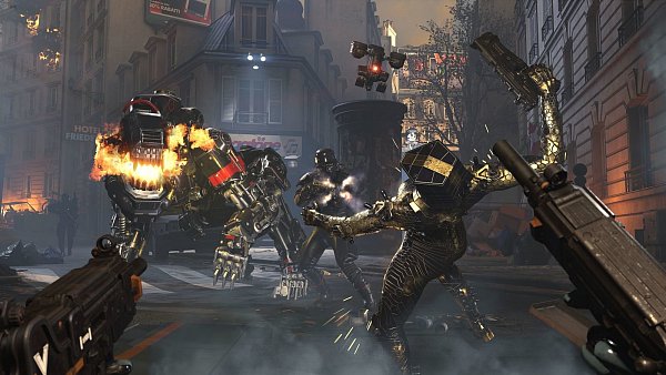 Damit wir als Spielerinnen nicht so enden wie unsere Kollegin hier, ist ein Headset beim Spielen mit einem Mitspieler Pflicht. - © Machine Games/Bethesda