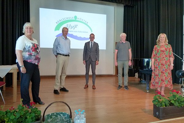 Monika Krekeler (v. l.), Elmar Miller, Alexander Fischer, Helmut Vornholt und Rita Potthast-Onnebrink. - © Dagmar Winzig