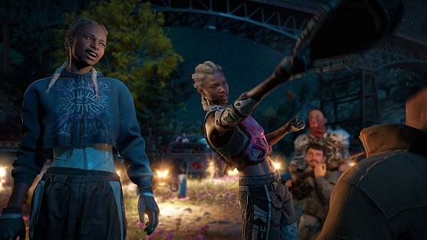 Die blutigen Schwestern: Mickey und Lou führen die brutalen Highwaymen an. - © Far Cry: New Dawn / Ubisoft