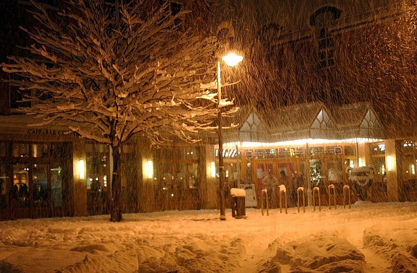 Schneegestöber in Gütersloh im Februar 2004. - © Stadt Gütersloh