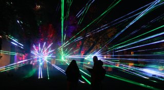 Spektakel mit Licht und Lasern: „Höxter leuchtet“