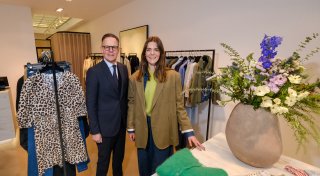 Bielefelder Modegeschäft Hüsken verwandelt seine Boutique in ein Studio