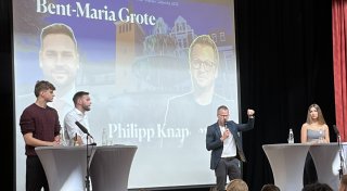 Wahlkampf: Bürgermeisterkandidaten stellen sich Fragen von Lübbecker Schülern