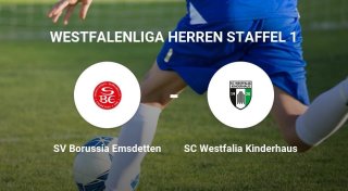 SV Borussia Emsdetten sichert sich knappen Sieg gegen den SC Westfalia Kinderhaus