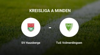 Der SV Hausberge gegen das Team des TuS Volmerdingsen