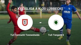 TuS Eintracht Tonnenheide setzt sich knapp durch gegen den TuS Tengern II