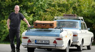 Gütersloher fährt seltenen Oldtimer - weltweit einzigartiges Gefährt zieht Blicke auf sich