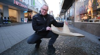 Abriss vom Kopfsteinpflaster in Bad Oeynhausen: Der alte Pflasterer erinnert sich