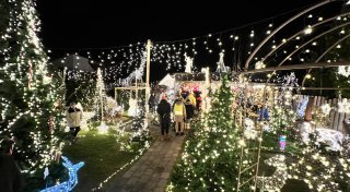 Lichter, soweit das Auge reicht: Zu Besuch im Weihnachtshaus mit 120.000 Lampen in Minden