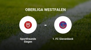 Das Spiel zwischen den Sportfreunde Siegen und dem 1. FC Gievenbeck endet unentschieden