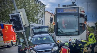 Simple Lösung soll Stadtbahnkreuzung in Bielefeld sicherer machen