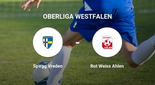 Spannender Kampf zwischen der SpVgg Vreden und dem Rot Weiss Ahlen