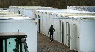 Ehemaliger Gütersloher Flugplatz - Einblicke in neue Wohncontainer für Geflüchtete