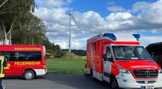 Windradflügel knickt im Kreis Gütersloh wegen starker Windböen ab