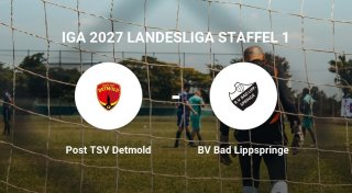 Das Spiel zwischen dem Post TSV Detmold und der BV Bad Lippspringe endet unentschieden