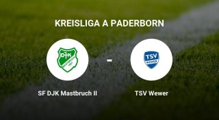 TSV Wewer zieht den Kürzeren gegen SF DJK Mastbruch II
