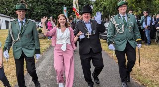 Markus und Nadine Vogt regieren das Schützenvolk in Riesel