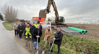 Erster Spatenstich für neue Rettungswache in Steinheim