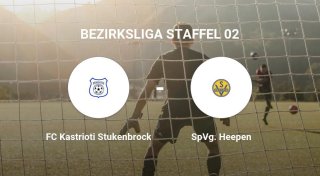 Das Team des FC Kastrioti Stukenbrock gegen die SpVg. Heepen trennen sich unentschieden