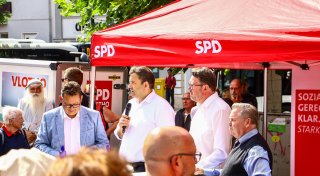 So lief der Besuch von Vizekanzler Lars Klingbeil in Herford