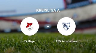 Das Match zwischen dem SV Häger und dem TSV Amshausen endet unentschieden