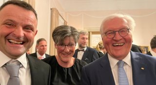 Borgentreicher Kinobetreiber erleben Kinoabend mit Bundespräsident Steinmeier in Berlin