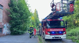 Brand in ehemaliger Brauerei im Kreis Gütersloh sorgt für langen Feuerwehreinsatz