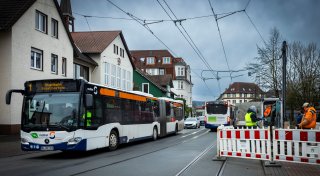 Instabiler Schacht: Bielefelder Stadtbahnlinie 1 fährt wieder uneingeschränkt