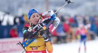 Biathletin Preuß verpasst Sieg nur um 1,4 Sekunden