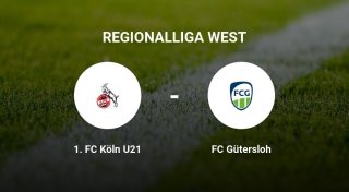 Remis im Duell zwischen dem 1. FC Köln U21 und dem FC Gütersloh