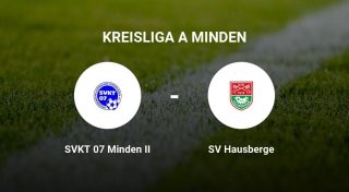 Knappes Unterliegen für SVKT 07 Minden II gegen SV Hausberge