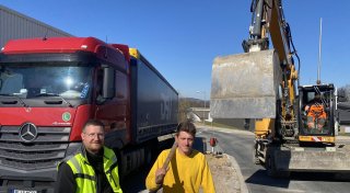Wichtige Löhner Straße kurz vor der Eröffnung nach Neubau