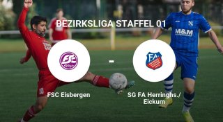 Das Spiel zwischen dem FSC Eisbergen und der SG FA Herringhs./Eickum endet unentschieden