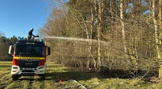 Flächenbrand in Espelkamper Wald als Folge langer Trockenheit