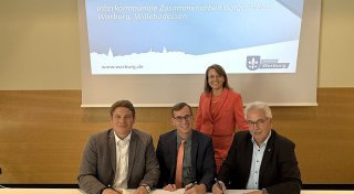 Dieser Industriegebiet Desenberg verbindet drei Städte im Süden des Kreises Höxter