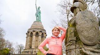 Bekannte Moderatorin nimmt am Hermannslauf teil: Was sie an der Strecke fasziniert