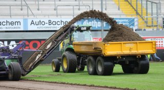 Neues Grün für den SC Paderborn: Der Rasen in der Arena wird ausgetauscht