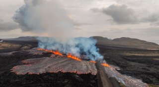 Kurzer Vulkanausbruch auf Island geht zu Ende