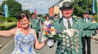 Sympathische Regenten beim Schützenfest in Vörden