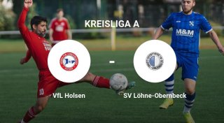 Heimniederlage auf dem Sportplatz Holsen - VfL Holsen unterliegt gegen SV Löhne-Obernbeck