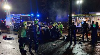 Schwerer Unfall mit drei Schwerverletzten auf dem Herforder Innenstadtring