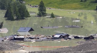 Nach Gletscherabbruch: Gestauter See läuft ab