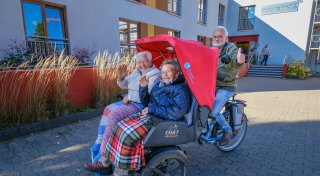 Mit der Fahrrad-Rikscha durch den Bielefelder Norden