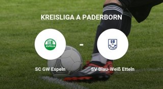 Das Team des SC GW Espeln gegen den SV Blau-Weiß Etteln trennen sich unentschieden