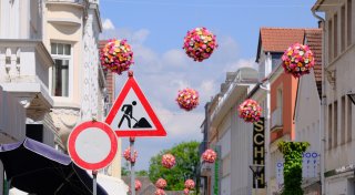 Die Innenstadt von Bad Oeynhausen bleibt auch diesen Sommer eine Großbaustelle