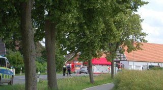 Unfall in Preußisch Oldendorf: B65 stundenlang gesperrt