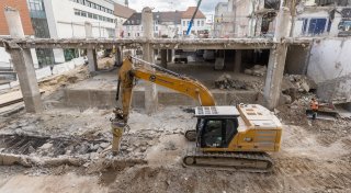 Vom Kaufhof in Paderborn ist nur noch wenig übrig - bald wird neu gebaut