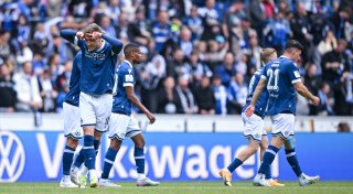 Arminias Stürmer Joel Grodowski will am liebsten nur sportlich abheben